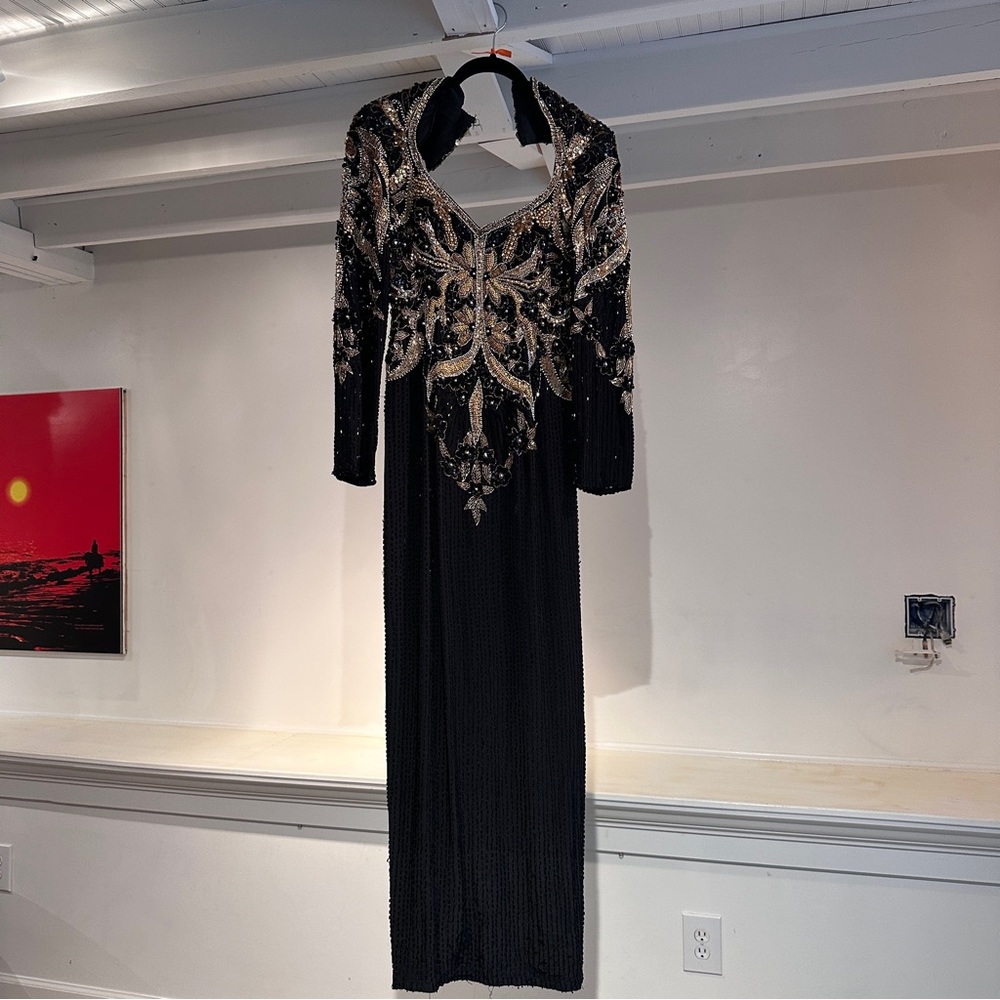 Vintage Alyce Designs Beaded Gown